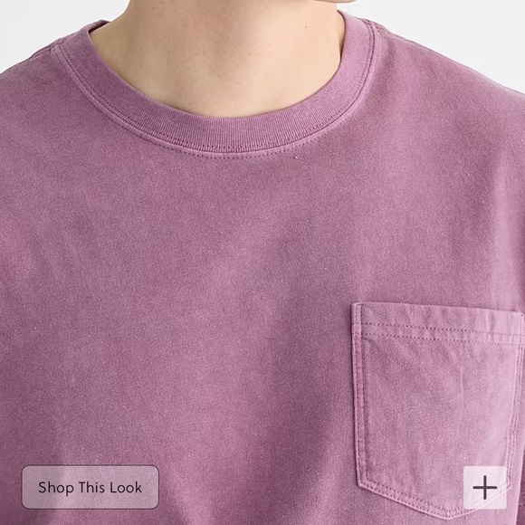 J crew washed orchid Vintage-wash cotton pocket T-shirt - Picture 2 of 5